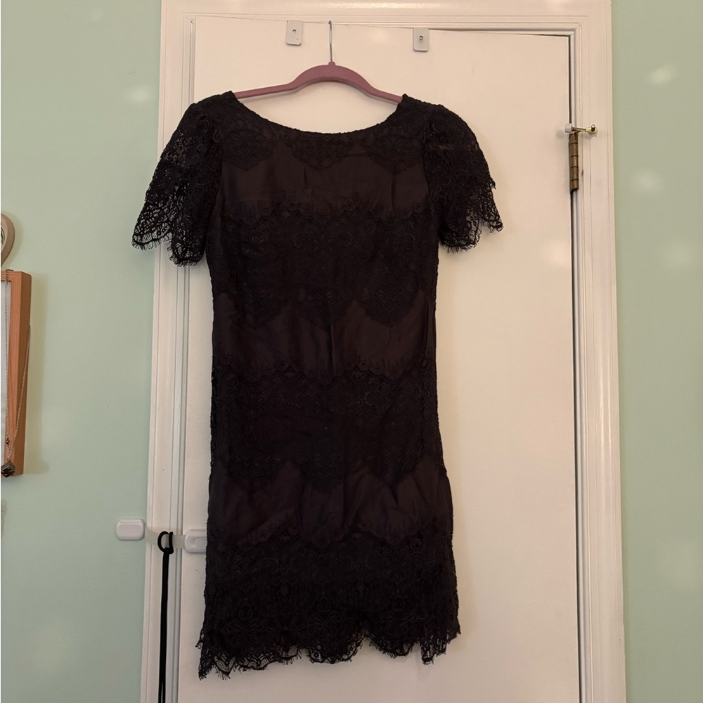 Sundance Elegant Black Lace Dress